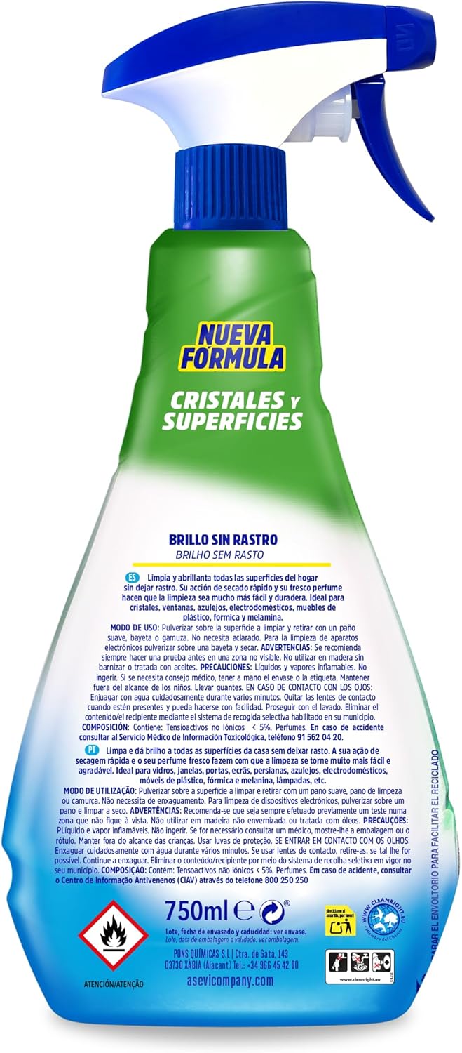 Asevi M/Purp + Glass Cleaner 750ml