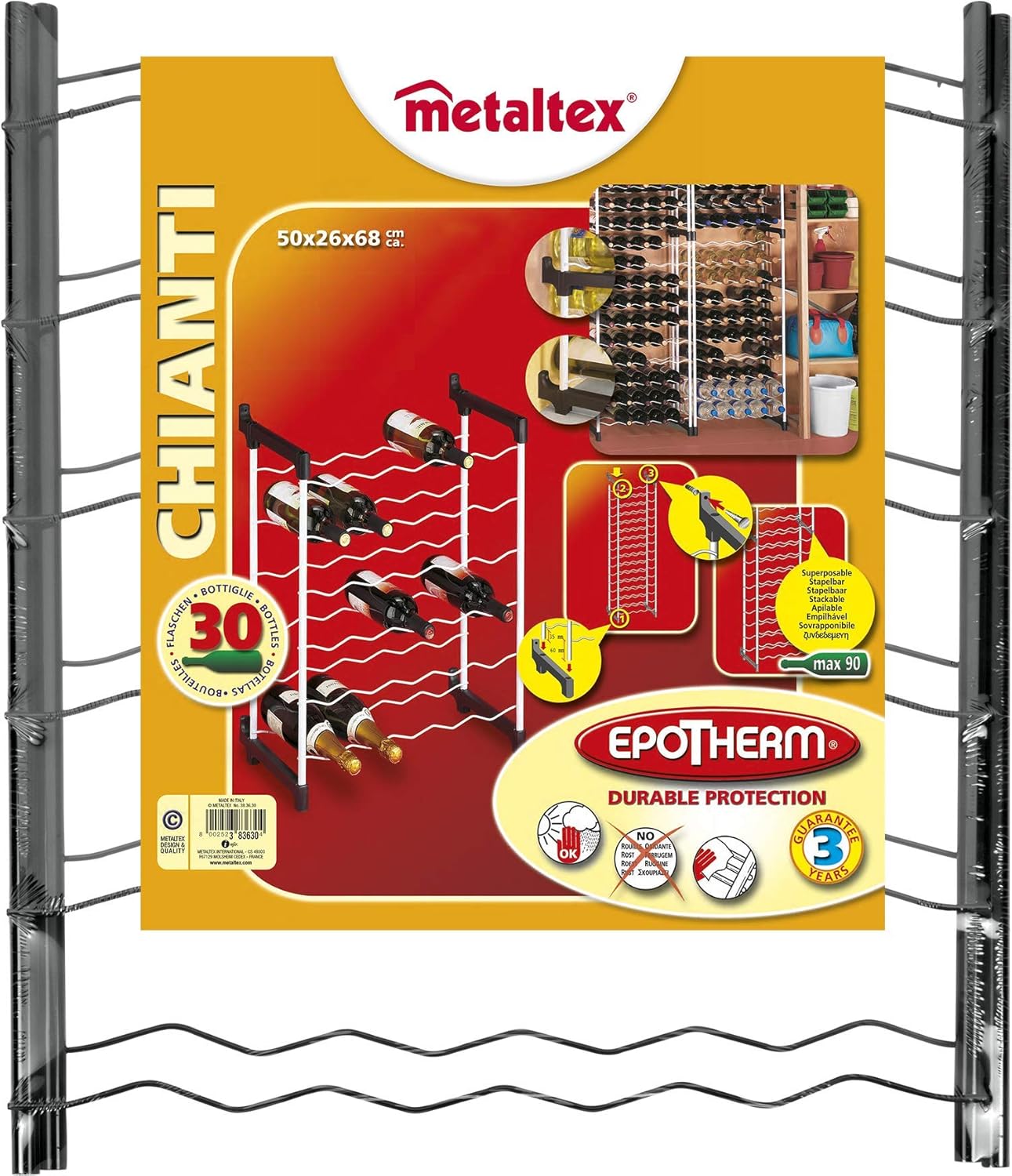 Metaltex Chianti Bottle Rack