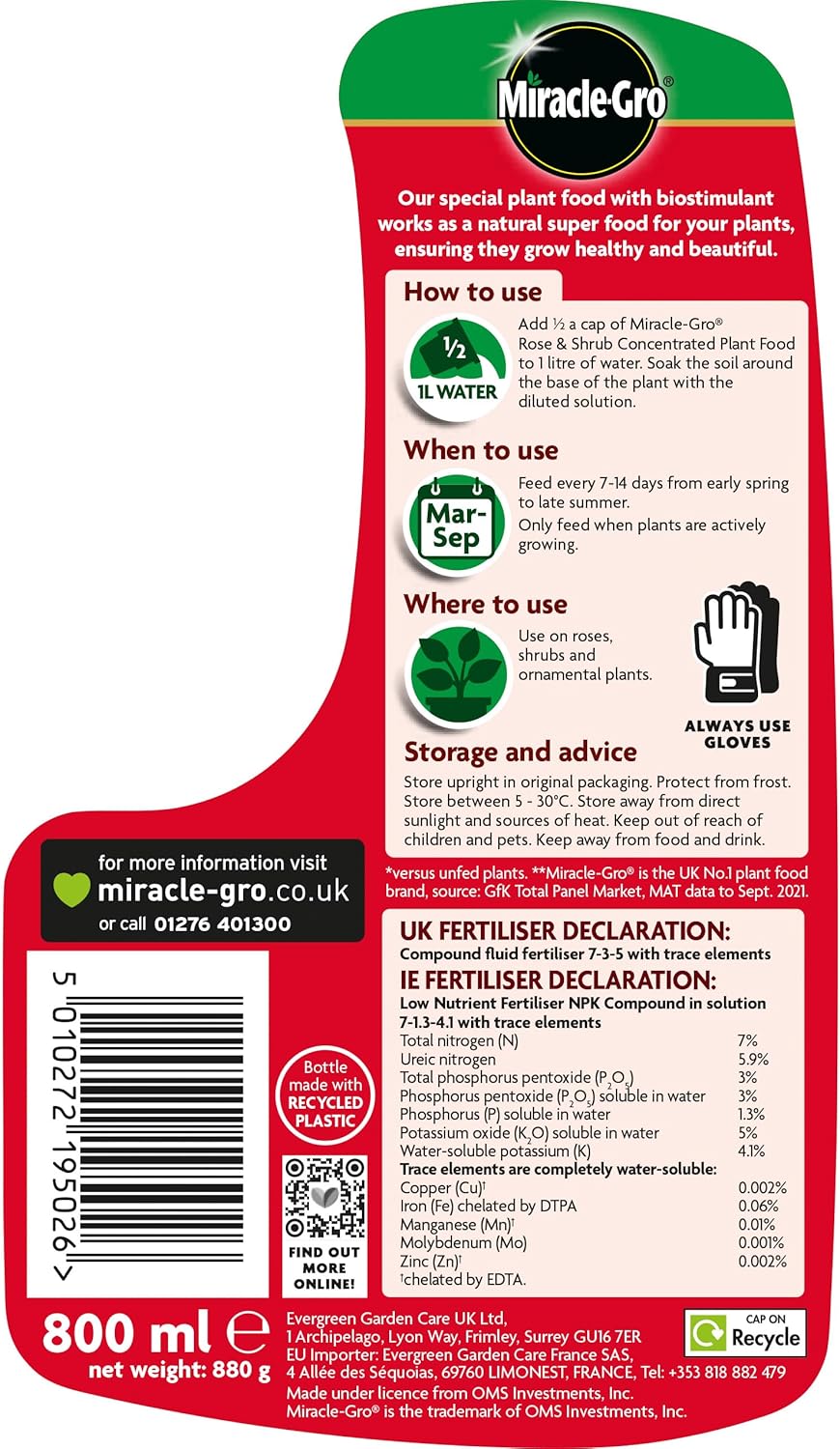 Miracle-Gro® Rose & Shrub Concentrated Plant Food