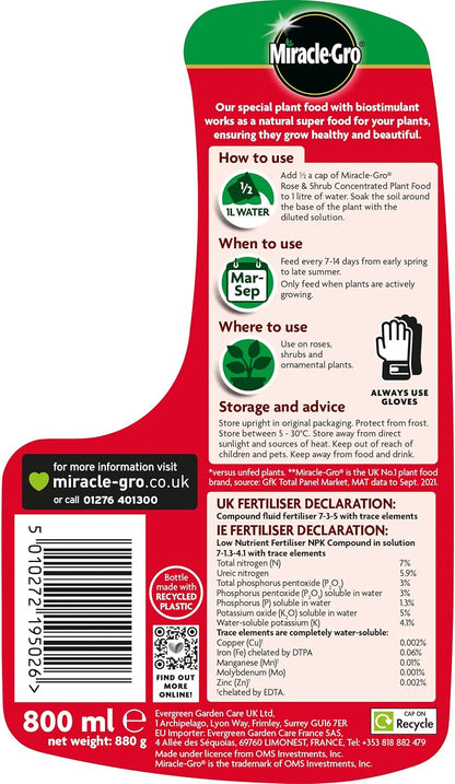 Miracle-Gro® Rose & Shrub Concentrated Plant Food