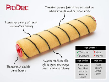 Rodo Double Arm Tiger Medium Pile Woven Refill 12"/300mm x 1.75" Cage
