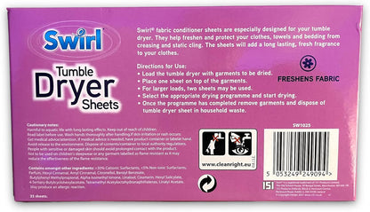 Swirl Tumble Dryer Sheets