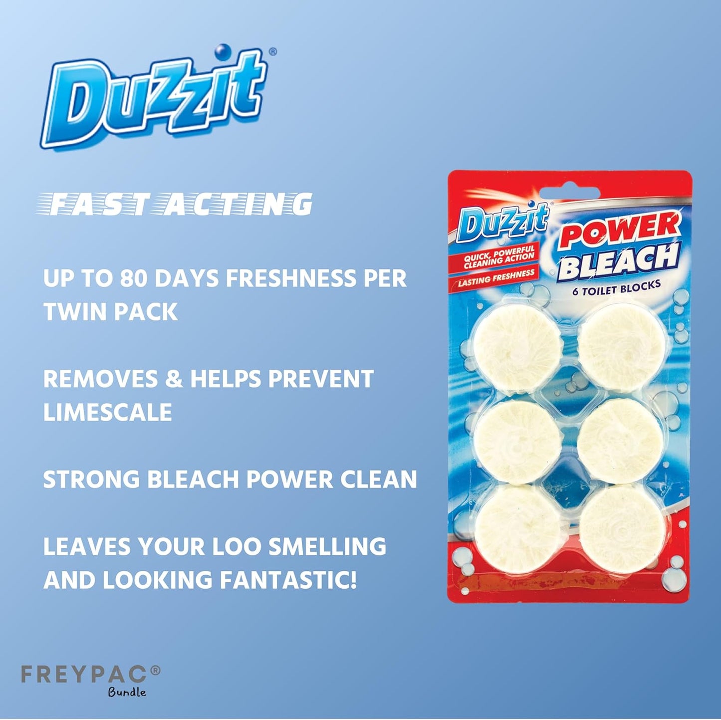 Duzzit Power Bleach Toilet Block