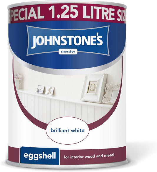 Johnstone's Eggshell 1.25L Brilliant White