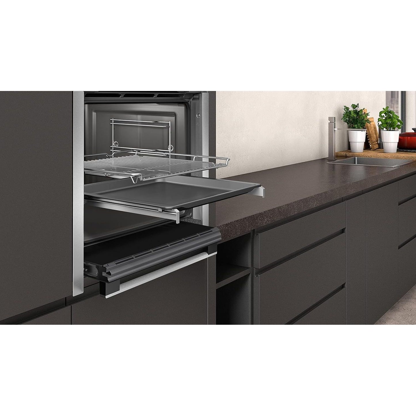 Neff N50 Slide&Hide®  Multifunction Oven Stainless Steel