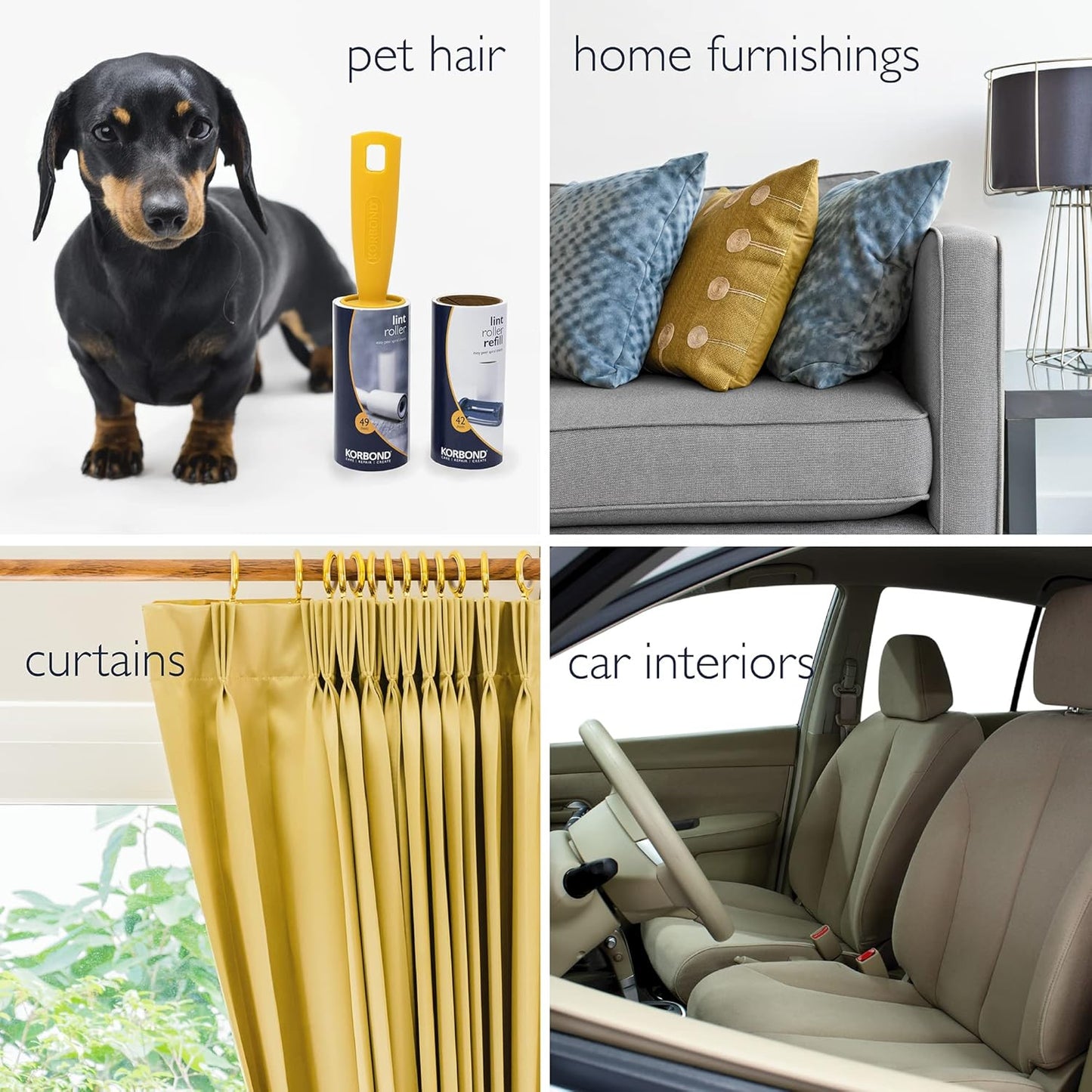 Korbond Pet Hair Roller Refill Fragranced