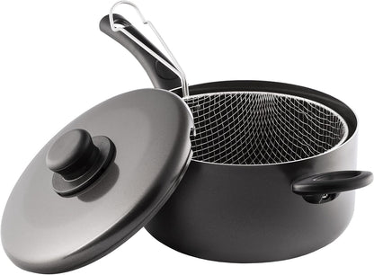 Pendeford The Chef's Choice Polished Chip Pan & Lid 20cm