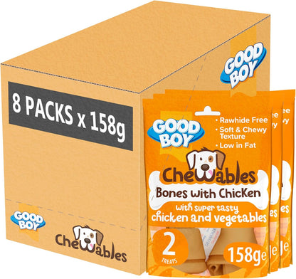 Good Boy Chewables Chicken & Veg Bones 158g