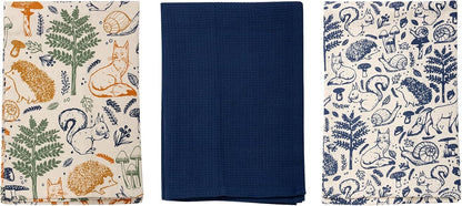 Price & Kensington Woodland Tea Towels Set Of 3