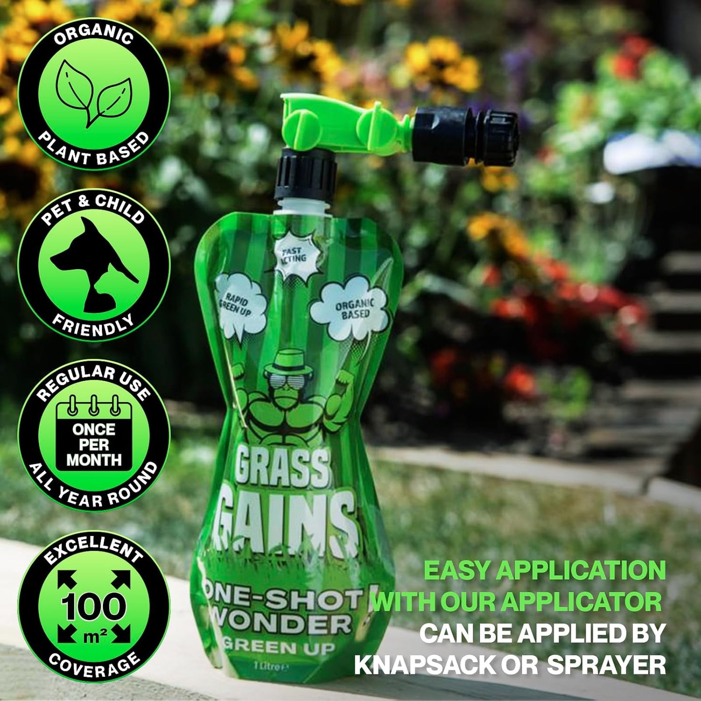 Grass Gains One-Shot Wonder Hose Applicator