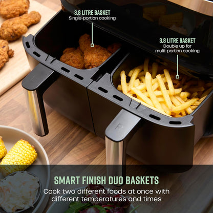 Swan Black Digital Dual Air Fryer