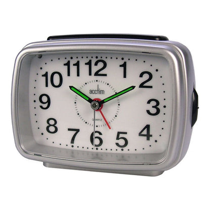 Acctim Retro 2 Clock Silver /White