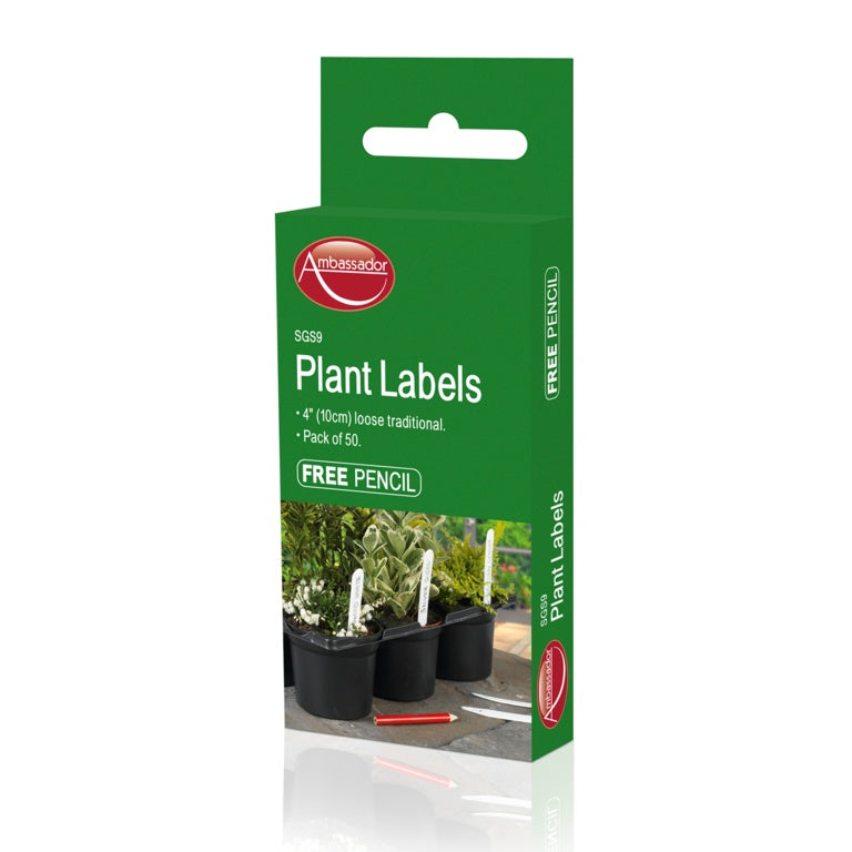 Paquete de lápices y etiquetas para plantas Ambassador 50 4"