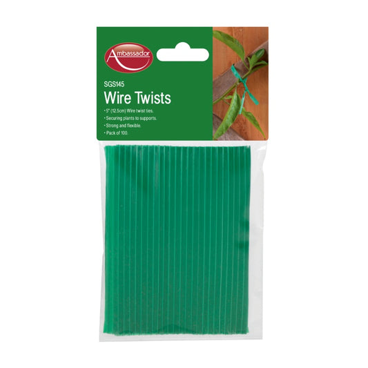 Ambassador Wire Twists 5" Paquete 100