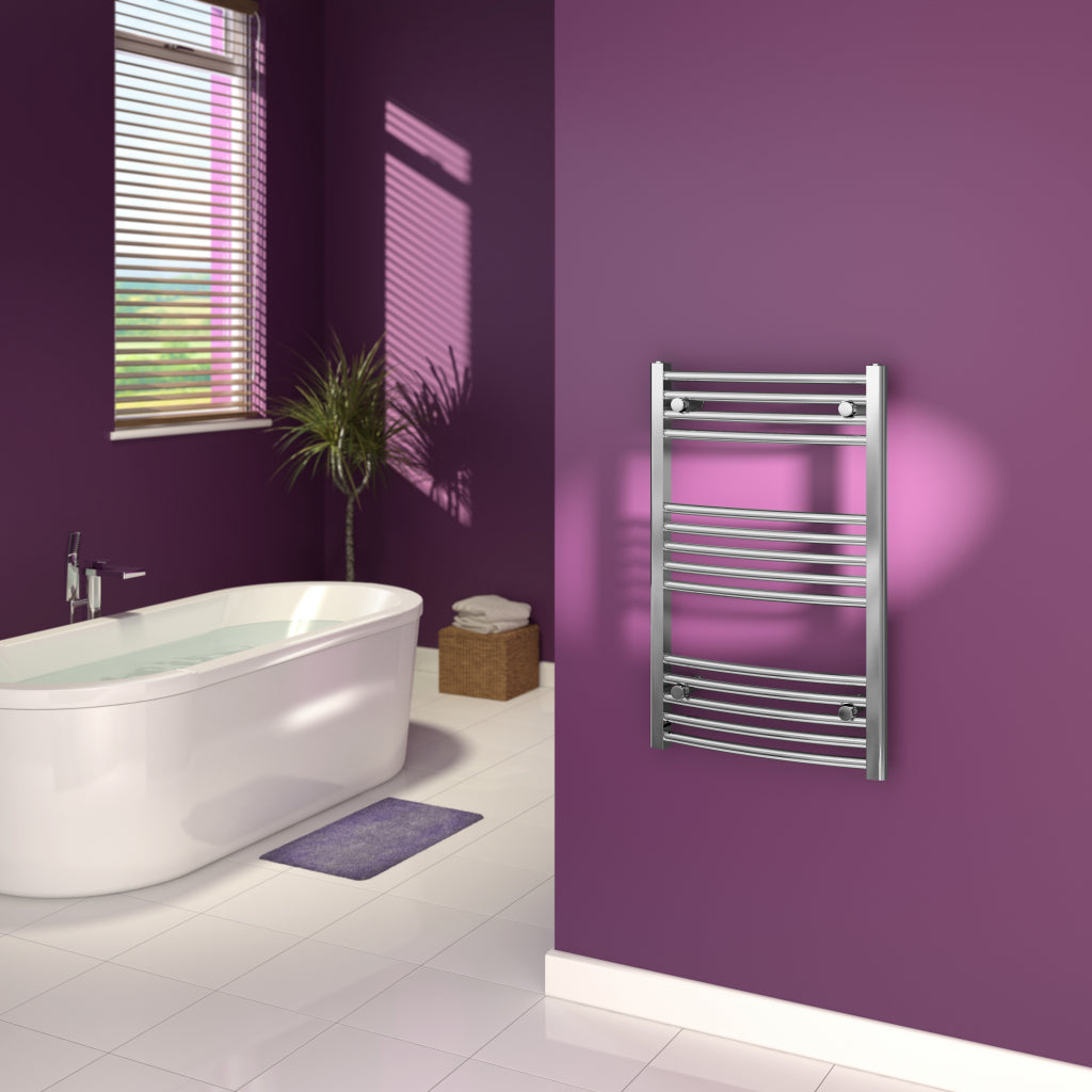 SupaPlumb Chrome Curved Towel Rail