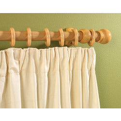 Tringle à rideaux en bois Woodside effet hêtre 300 cm, diamètre 28 mm