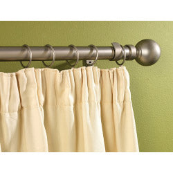 Woodside Silver Metal Extending Curtain Pole