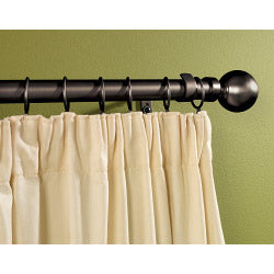 Woodside Black Metal Extending Curtain Pole