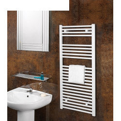 SupaPlumb White Straight Towel Rail