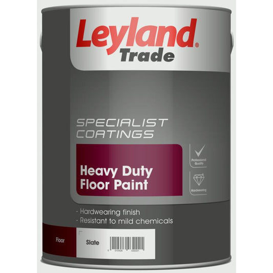 Pintura para pisos de alta resistencia Leyland Trade, pizarra de 2,5 l