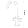 SP Harwood Mono Mixer Sink Tap H 365mm