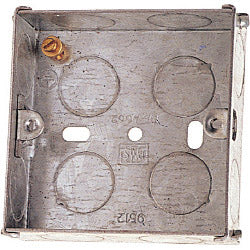 Securlec Metal Back Box 1 Gang