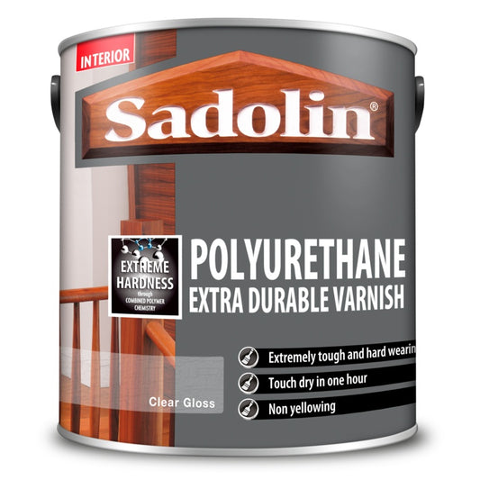 Sadolin Polyurethane Extra Durable Varnish - Clear Gloss
