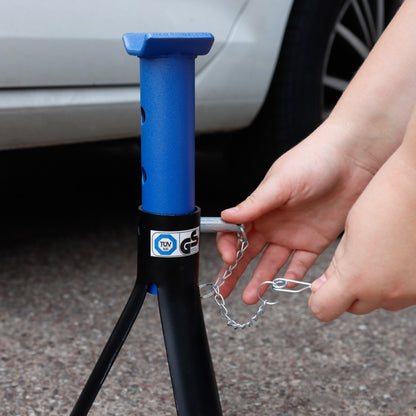 Streetwize Pair of Adjustable Fixed Base Axle Stands