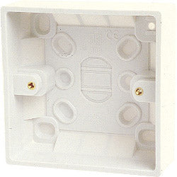 Caja de conexión única Dencon (interior 41 mm, exterior 44 mm) con tierra