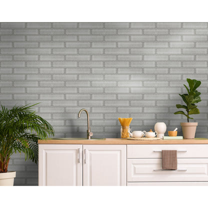 Holden Celadon Gloss Tile Wallpaper