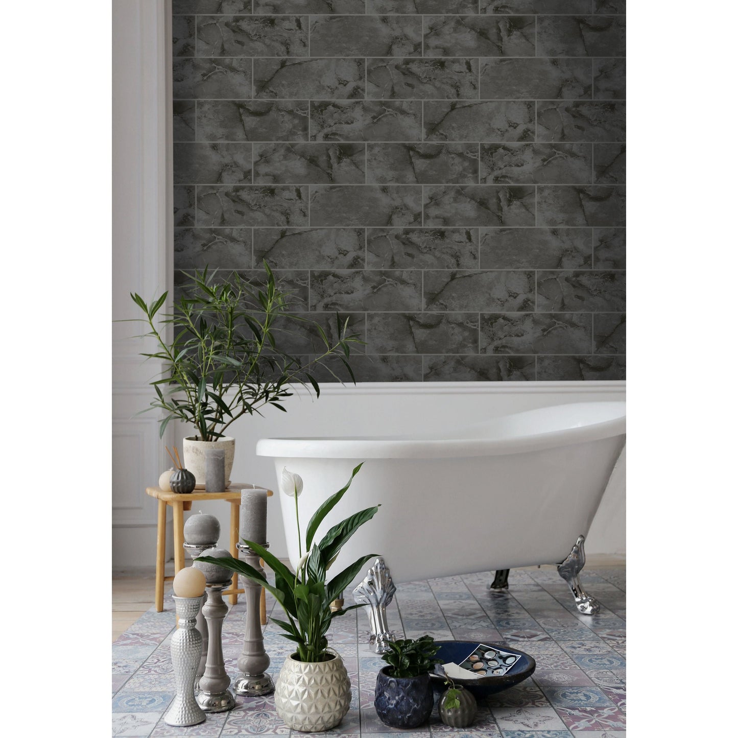 Holden Odeon Marble Tile Wallpaper
