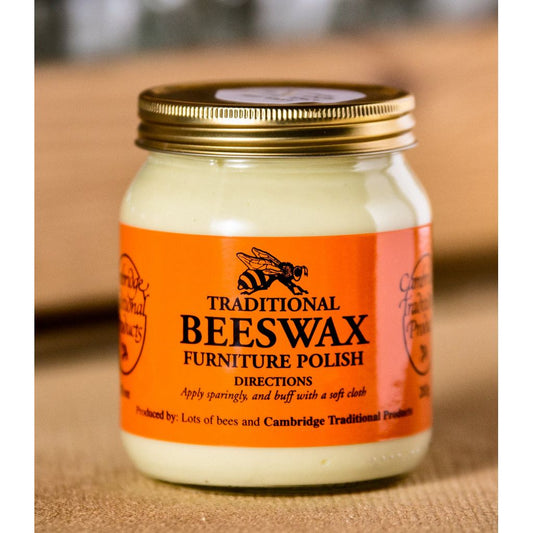 Cambridge Traditional Beeswax Furniture Polish 283gm Jar Natural