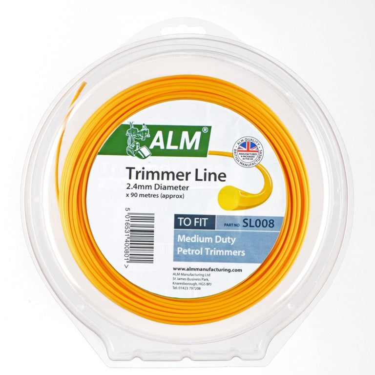 ALM Trimmer Line - Yellow 2.4mm x 90m