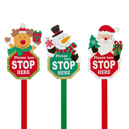 Premier Christmas Wooden Garden Stake