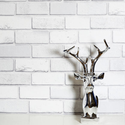 Arthouse Diamond White Brick Wallpaper