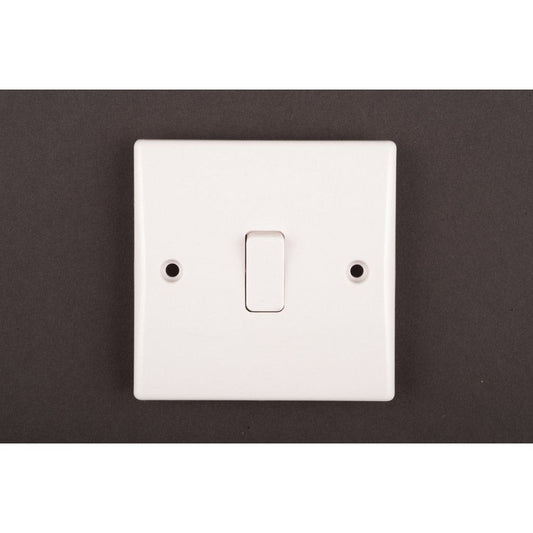 Interruptor Dencon Slimline 10A 1G de 2 vías según BS3676