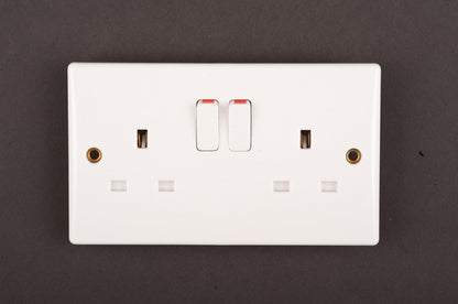 Dencon Slimline Switched Socket Outlet to BS1363