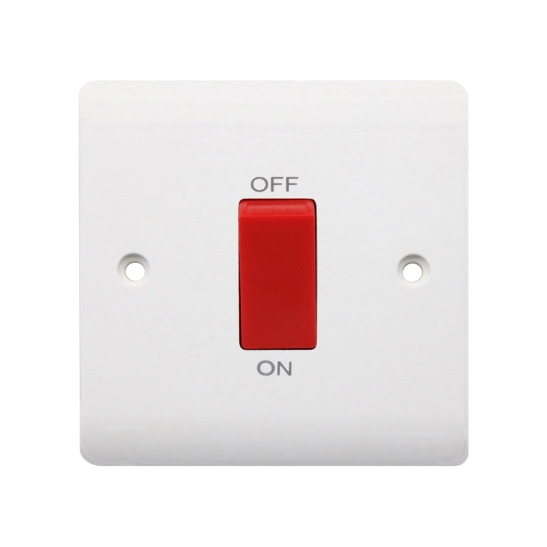 Securlec 1 Gang Double Pole Cooker Switch