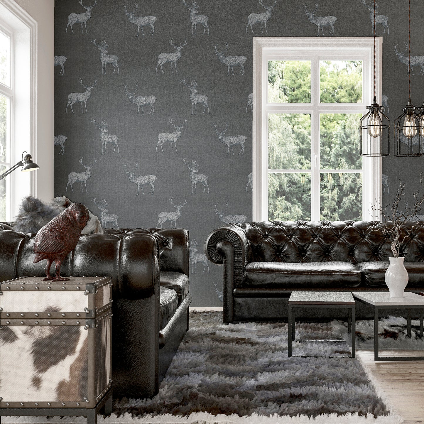 Arthouse Heritage Stag Wallpaper