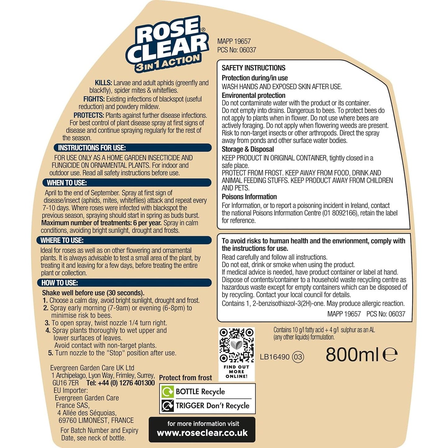 RoseClear 3 in 1 Ready to Use