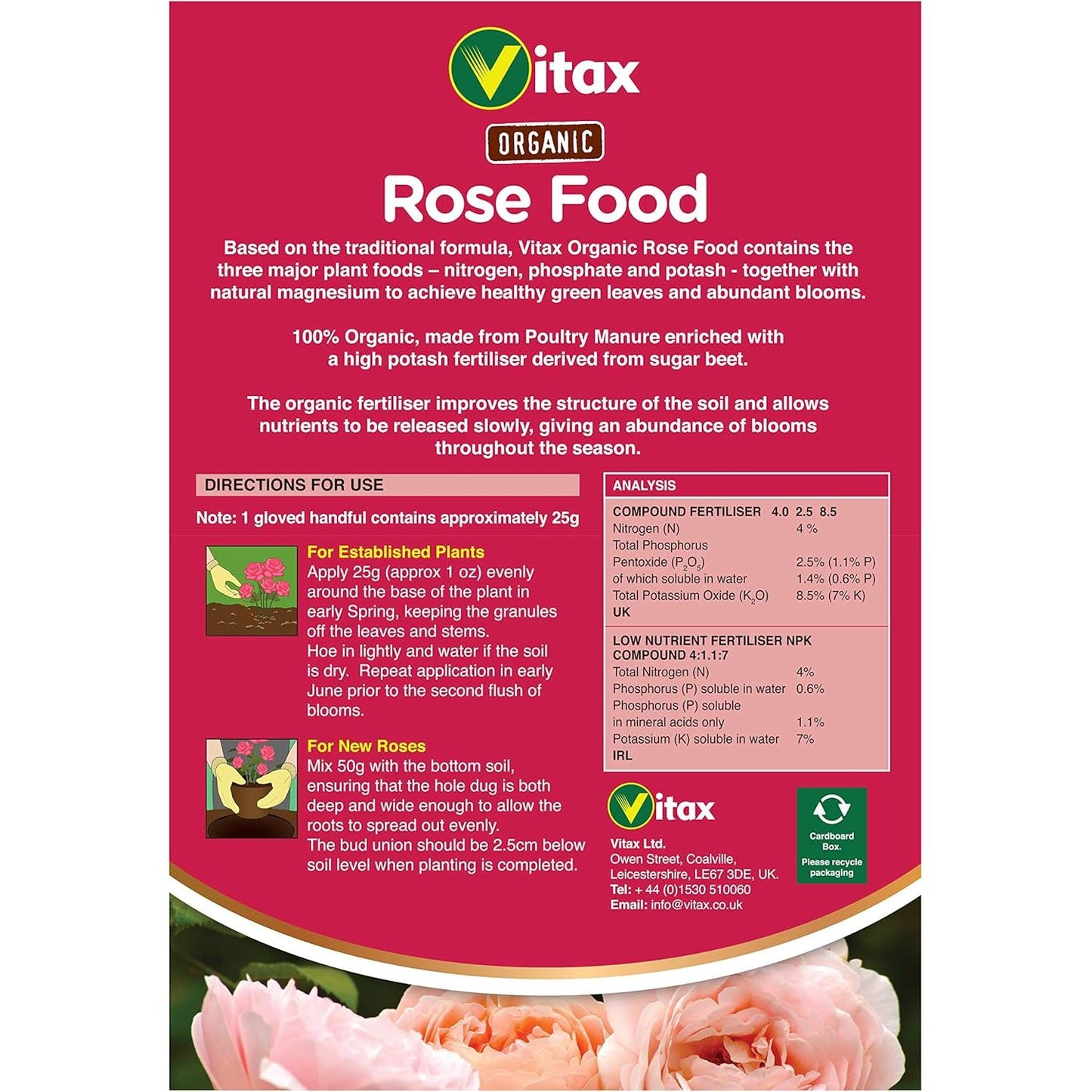 Vitax Nourriture à la Rose 1,25 kg