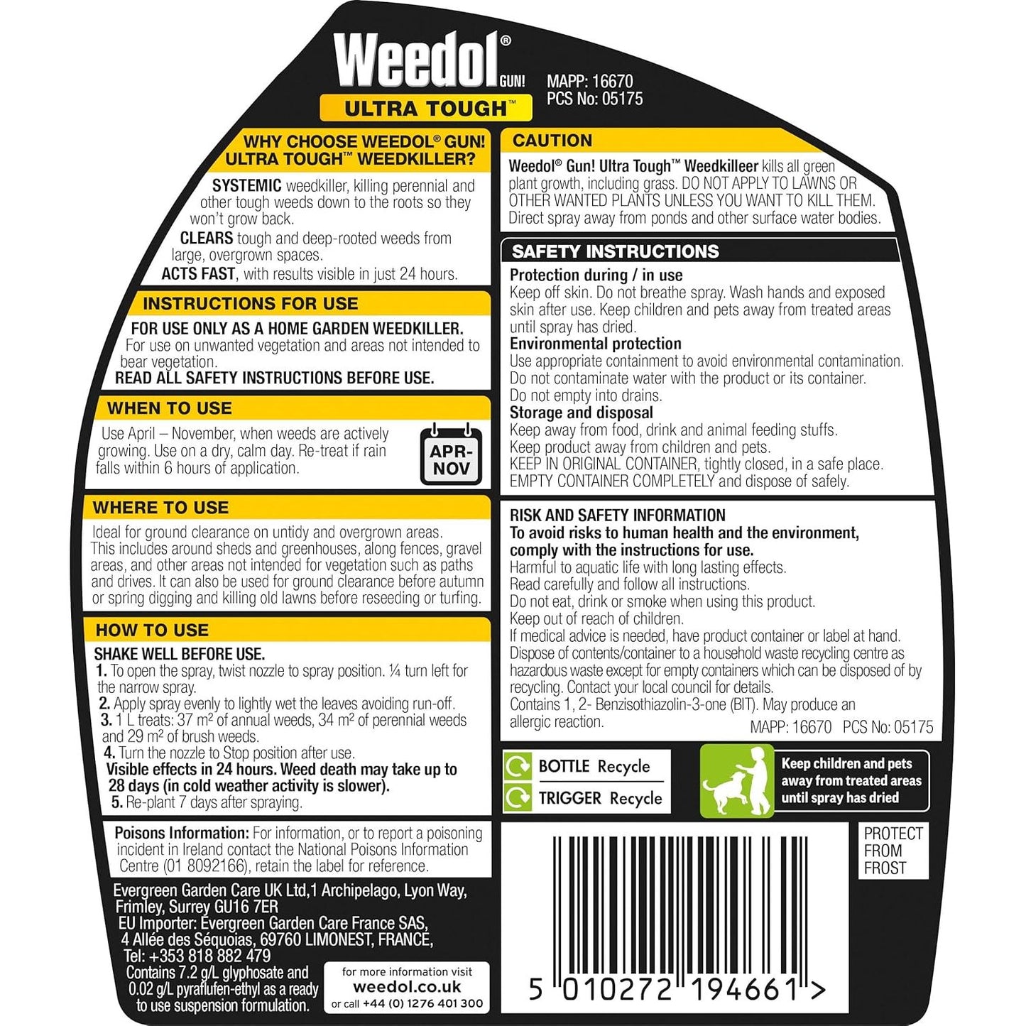 Weedol Tough Weed Control