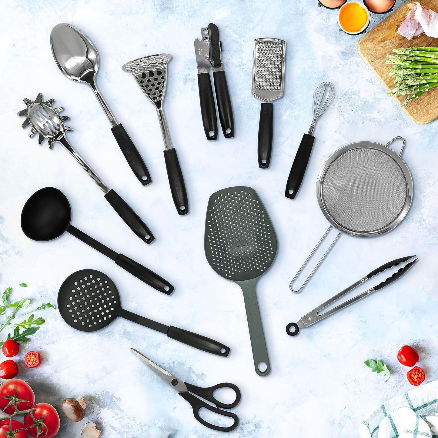 Initial Stainless Steel Spaghetti Spoon 30cm