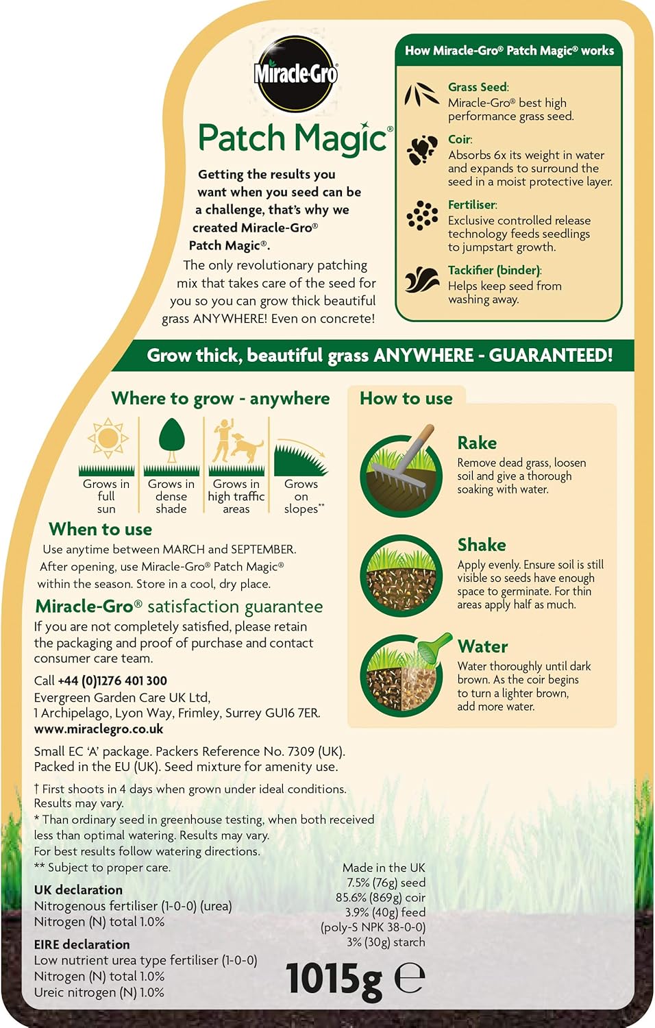 Miracle-Gro® Patch Magic Jug Bulk Display Unit