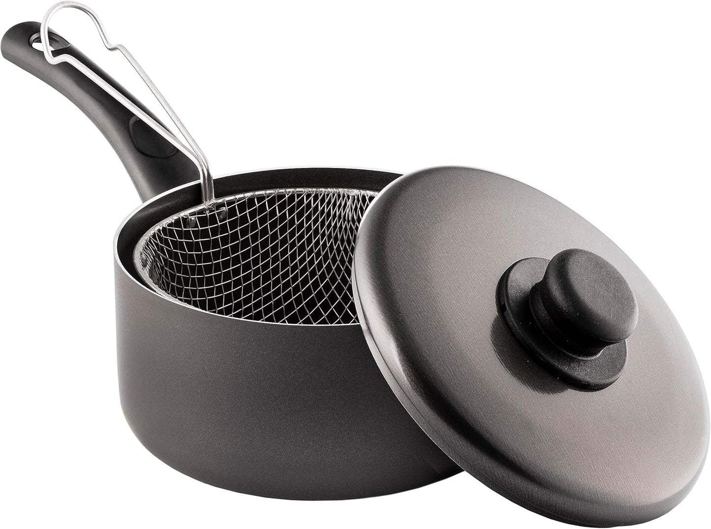 Pendeford The Chef's Choice Polished Chip Pan & Lid 20cm