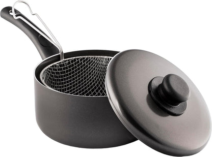 Pendeford The Chef's Choice Polished Chip Pan & Lid 20cm