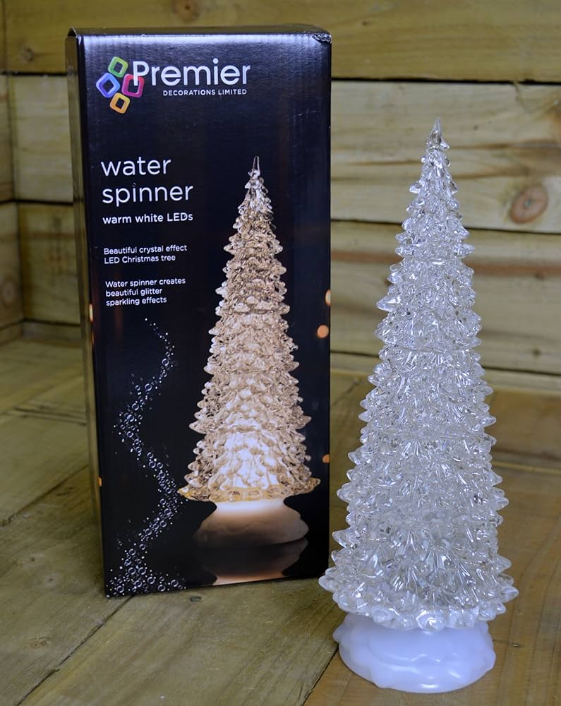 Premier Battery Operated Water Spinner Xmas Tree