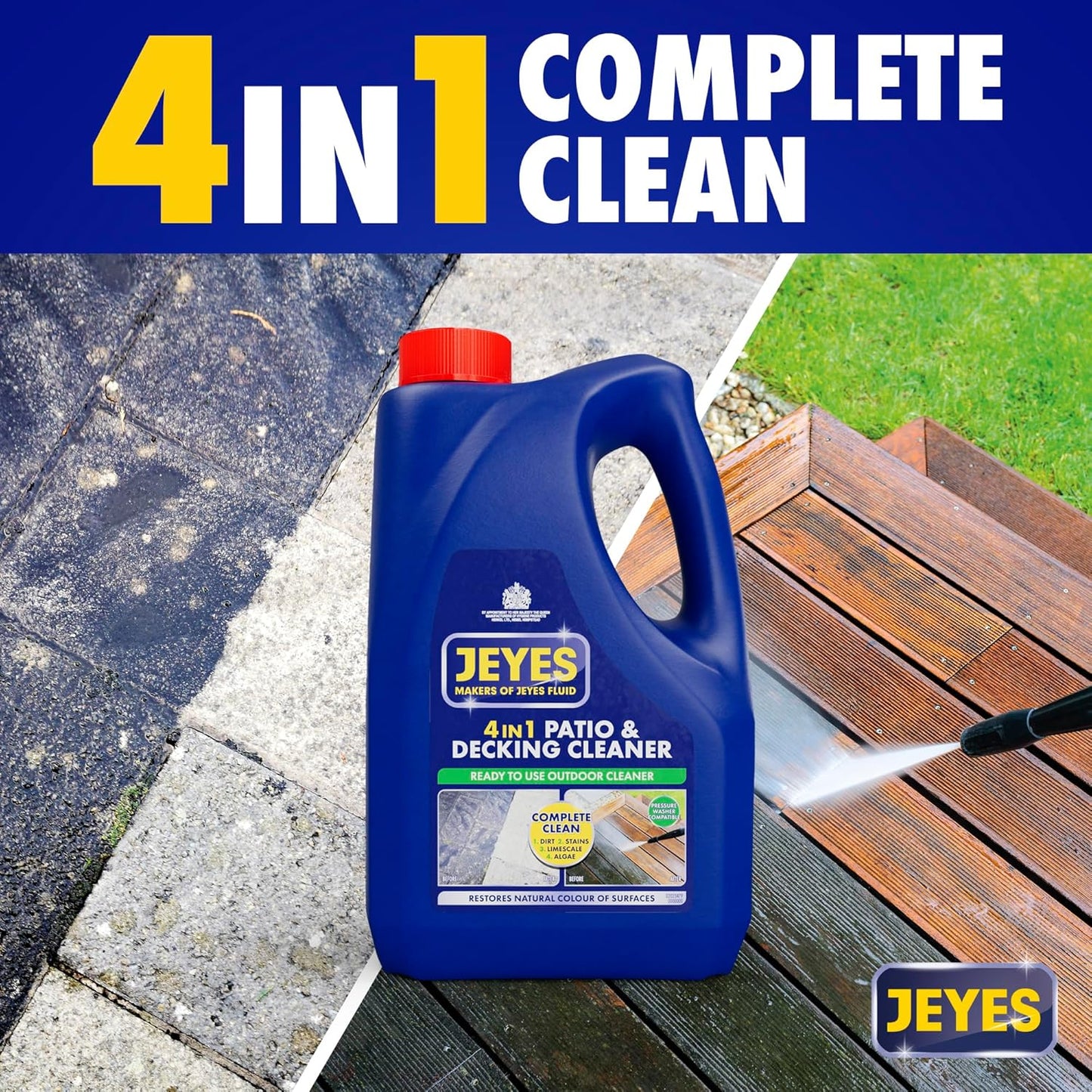 Jeyes 4 In 1 Patio & Decking Cleaner