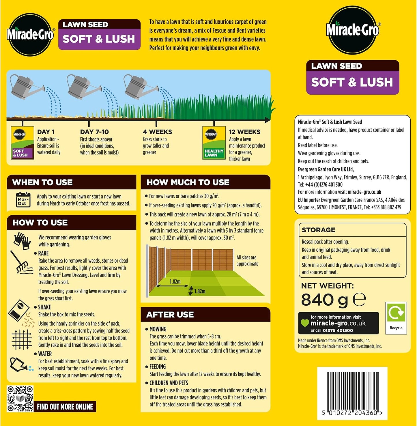 Miracle-Gro® Lawn Seed Soft & Lush