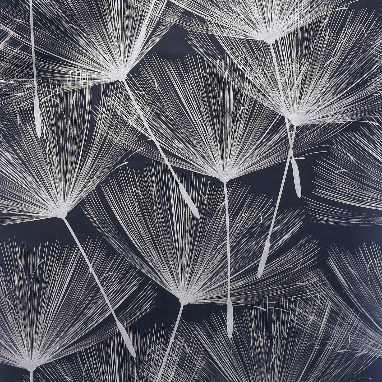 Arthouse Harmony Dandelion Navy/Silver Wallpaper